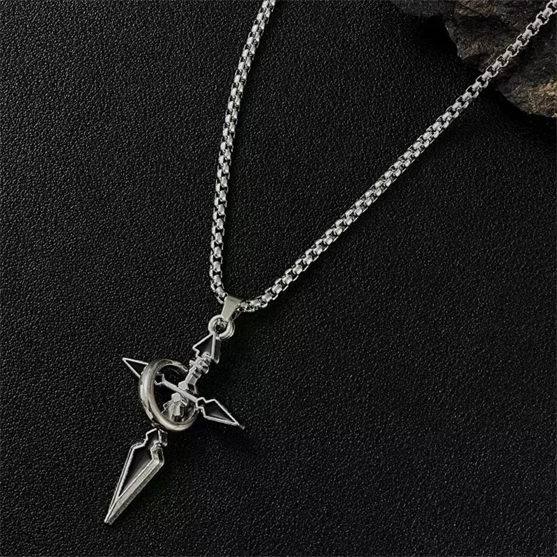 Vintage Cross Pendant Necklace – Versatile Chain for Men