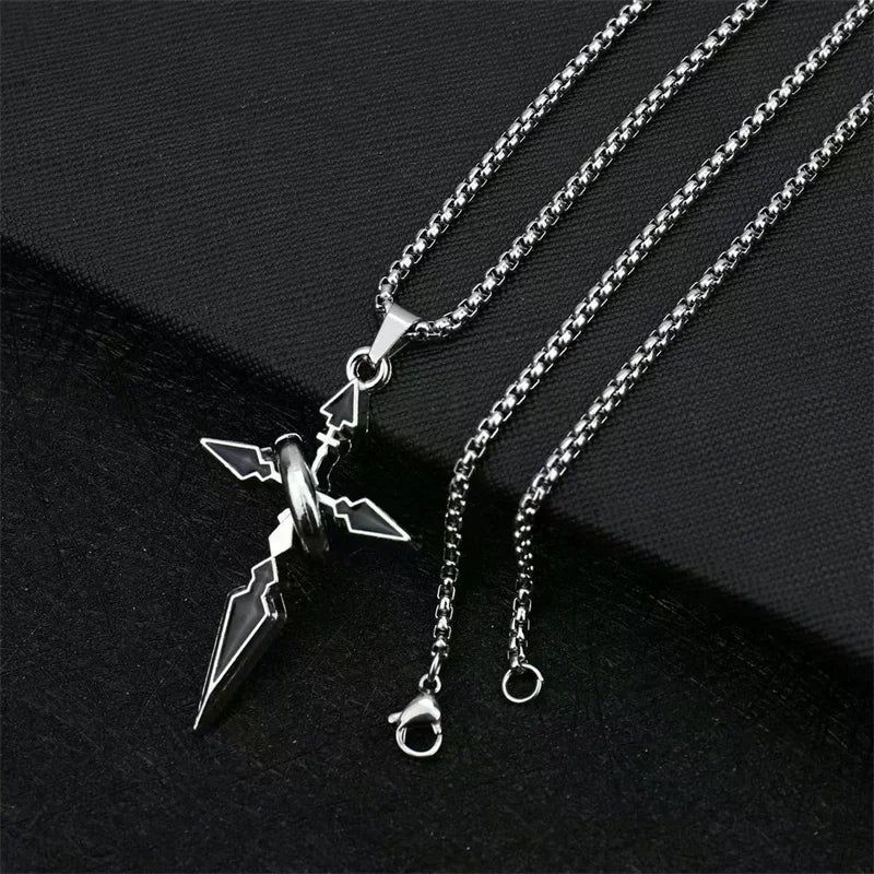Vintage Cross Pendant Necklace – Versatile Chain for Men