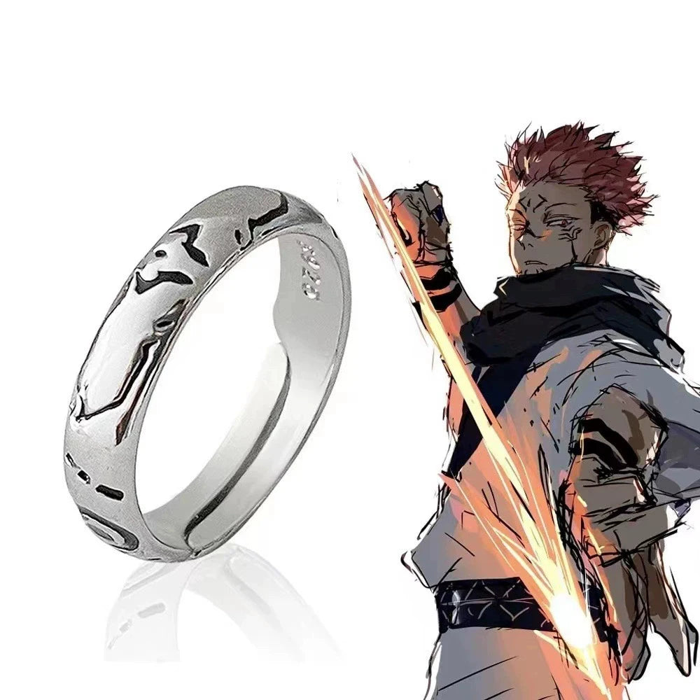 Jujutsu Kaisen Sukuna Adjustable Ring – Anime Metal Open Band