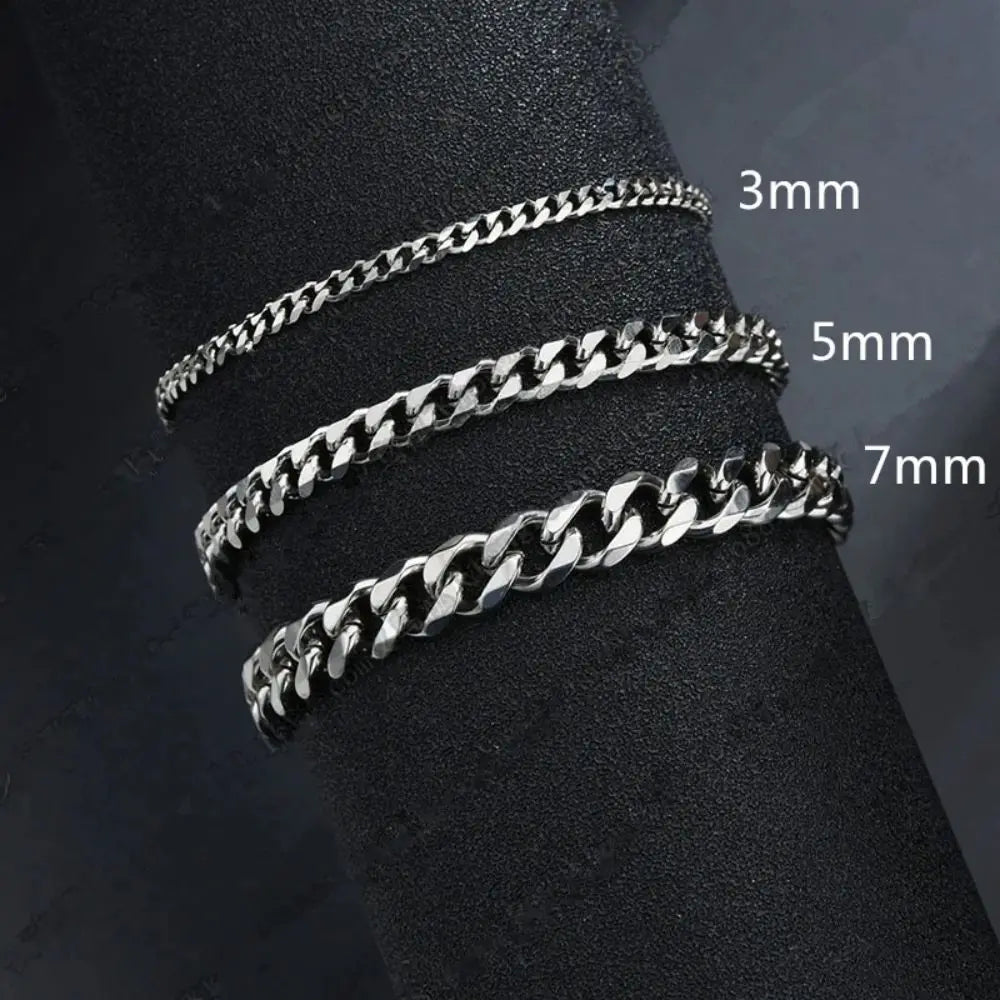 Classic Cuban Chain Bracelet – Stainless Steel Link Bracelet
