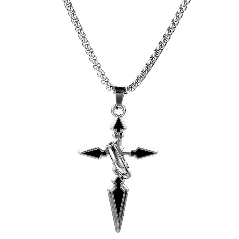 Vintage Cross Pendant Necklace – Versatile Chain for Men