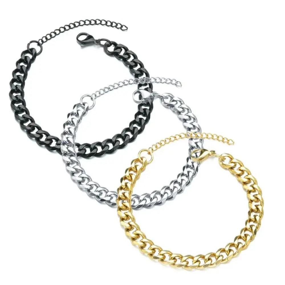 Classic Cuban Chain Bracelet – Stainless Steel Link Bracelet