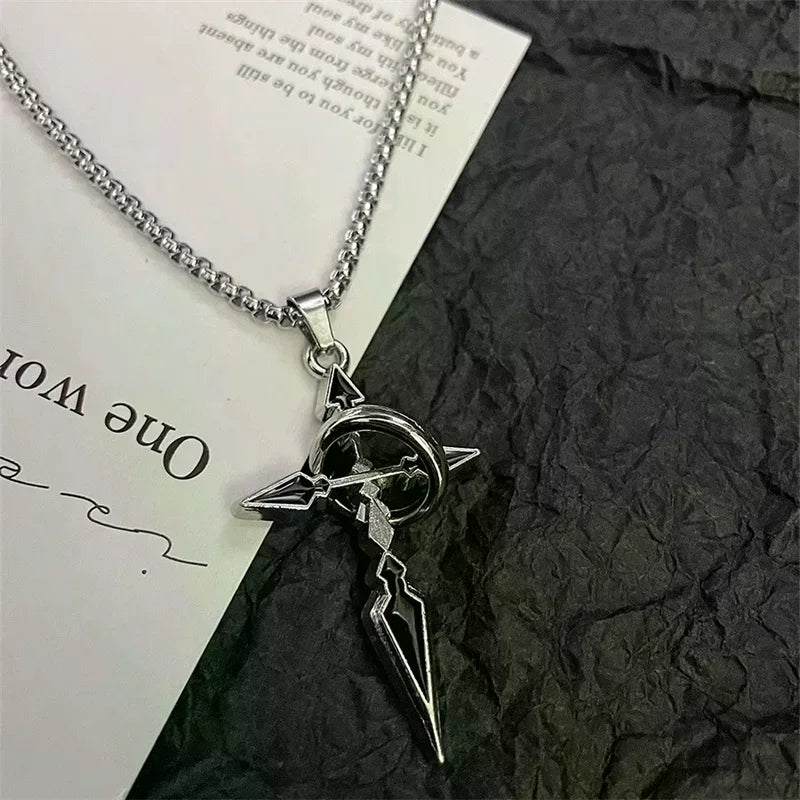 Vintage Cross Pendant Necklace – Versatile Chain for Men