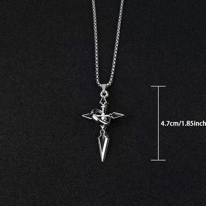 Vintage Cross Pendant Necklace – Versatile Chain for Men